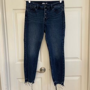 Old navy raw hem jeans